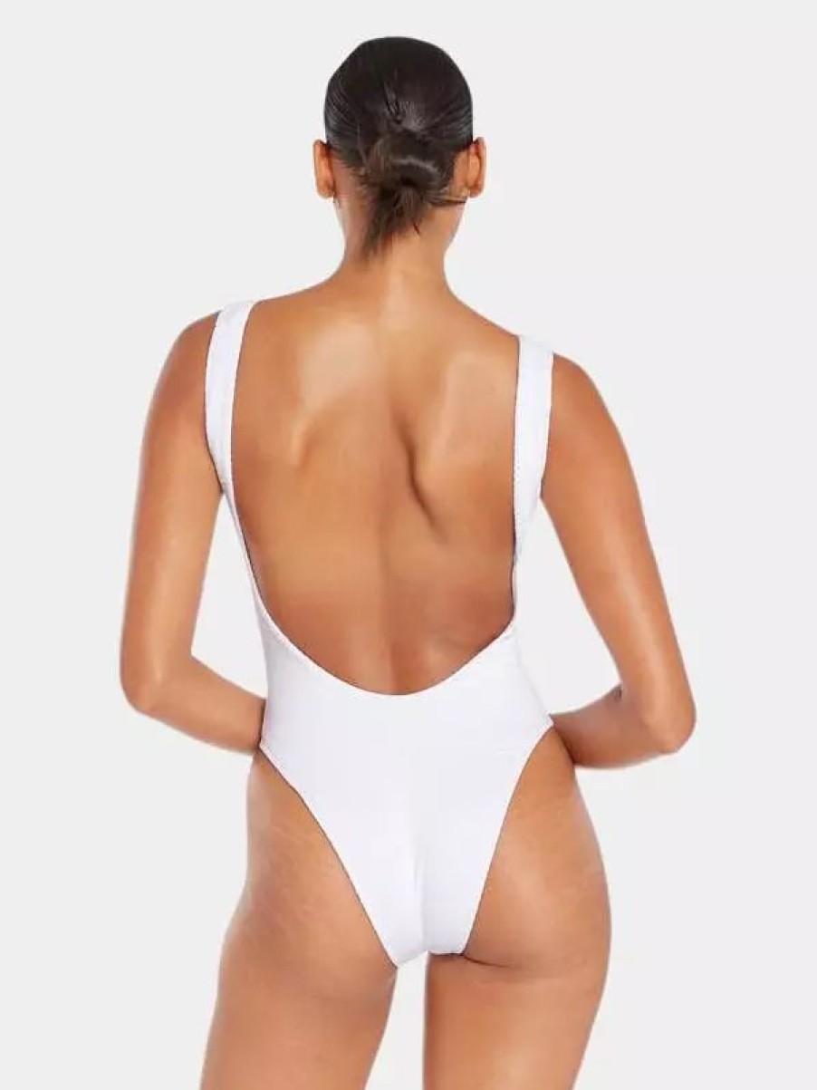 Swimwear * | Vitamin A Reese One Piece White Ecotex