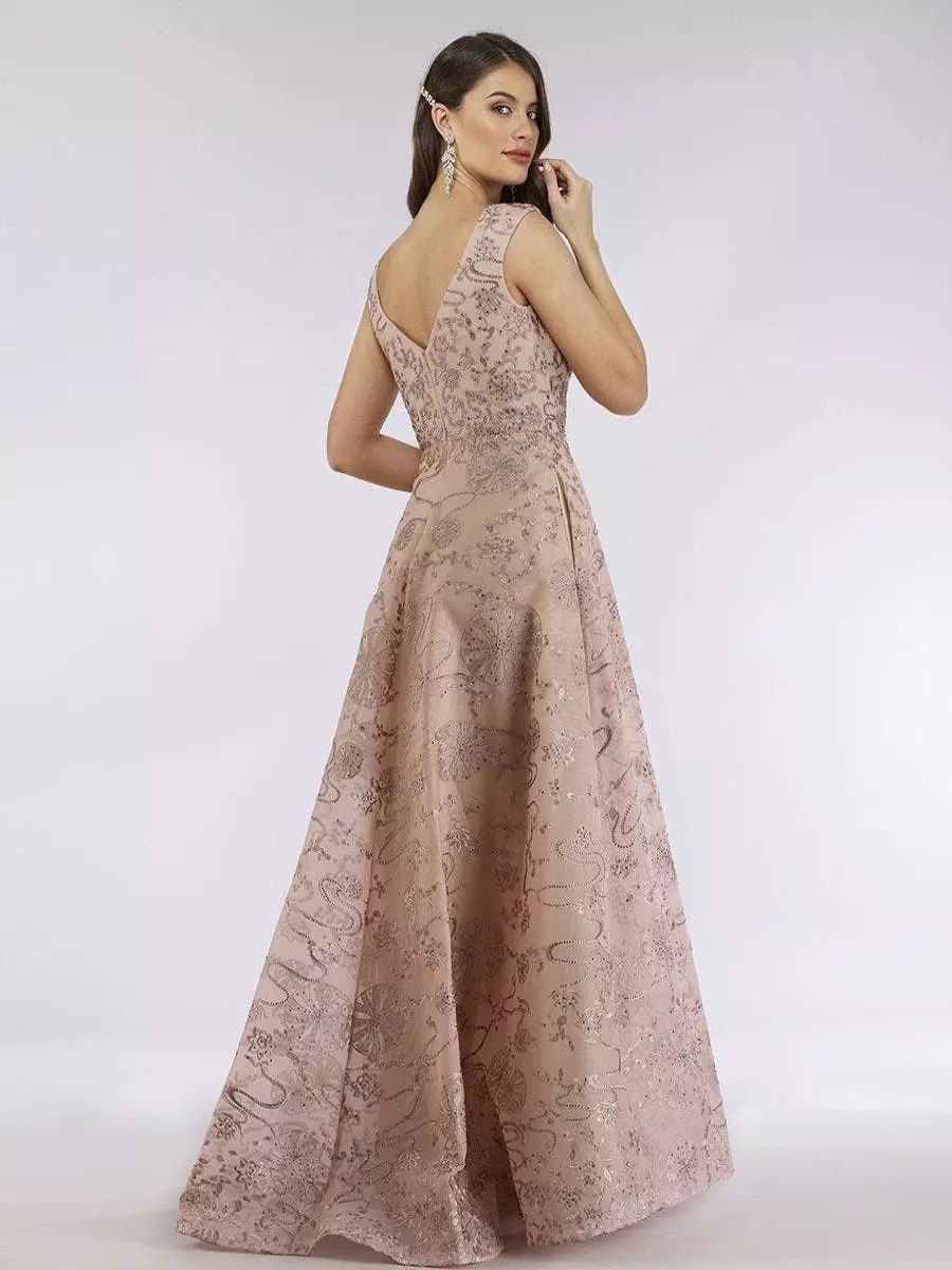 Dresses * | Lara 29638 Embellished Ball Gown With Pockets