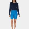 Bottoms * | Walter Baker Monique Short, Stretch Leather Bright Blue