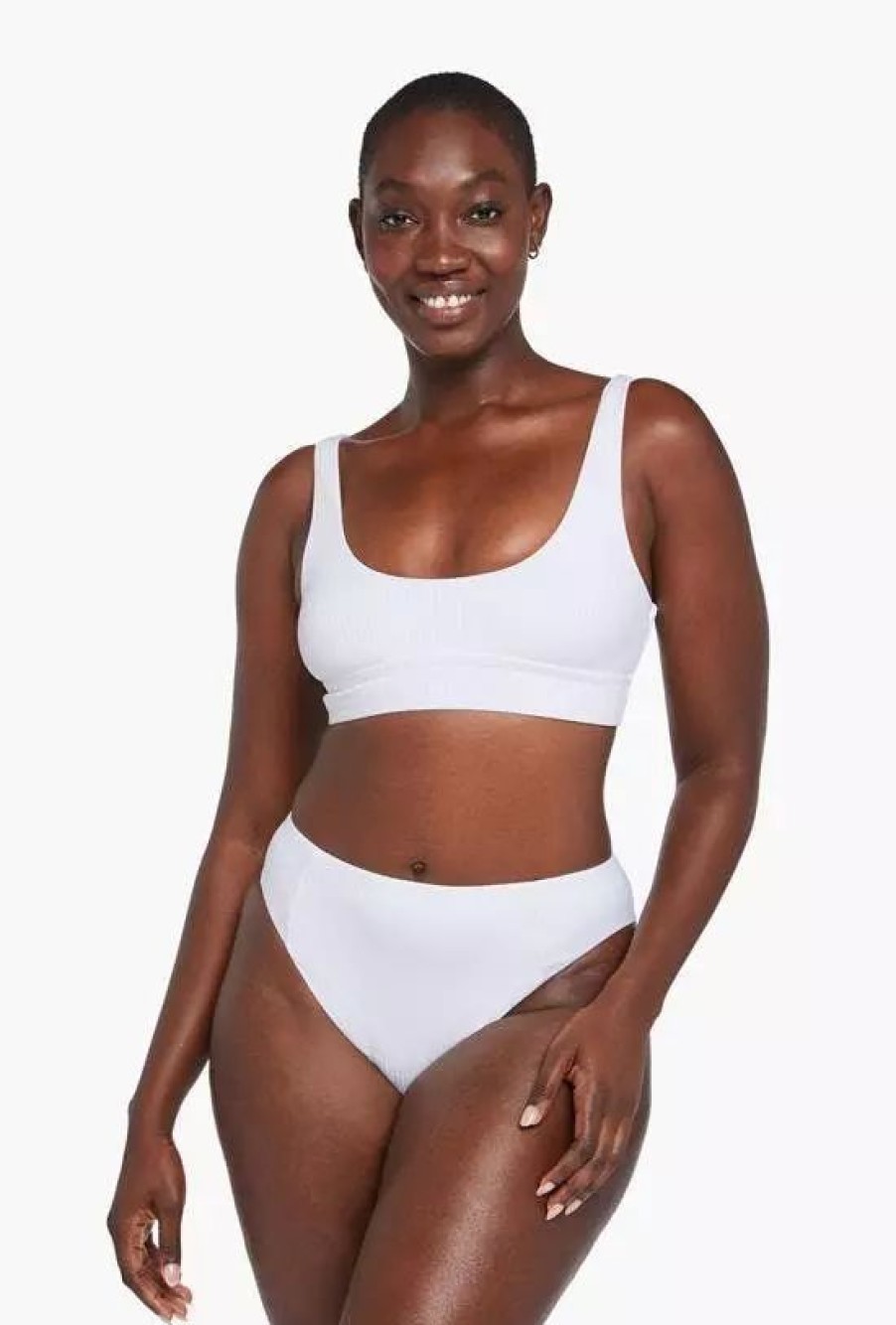 Swimwear * | Vitamin A Sienna Tank White Ecorib