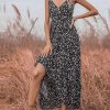 Dresses * | Anna-Kaci Floral High Low Summer Dress Black