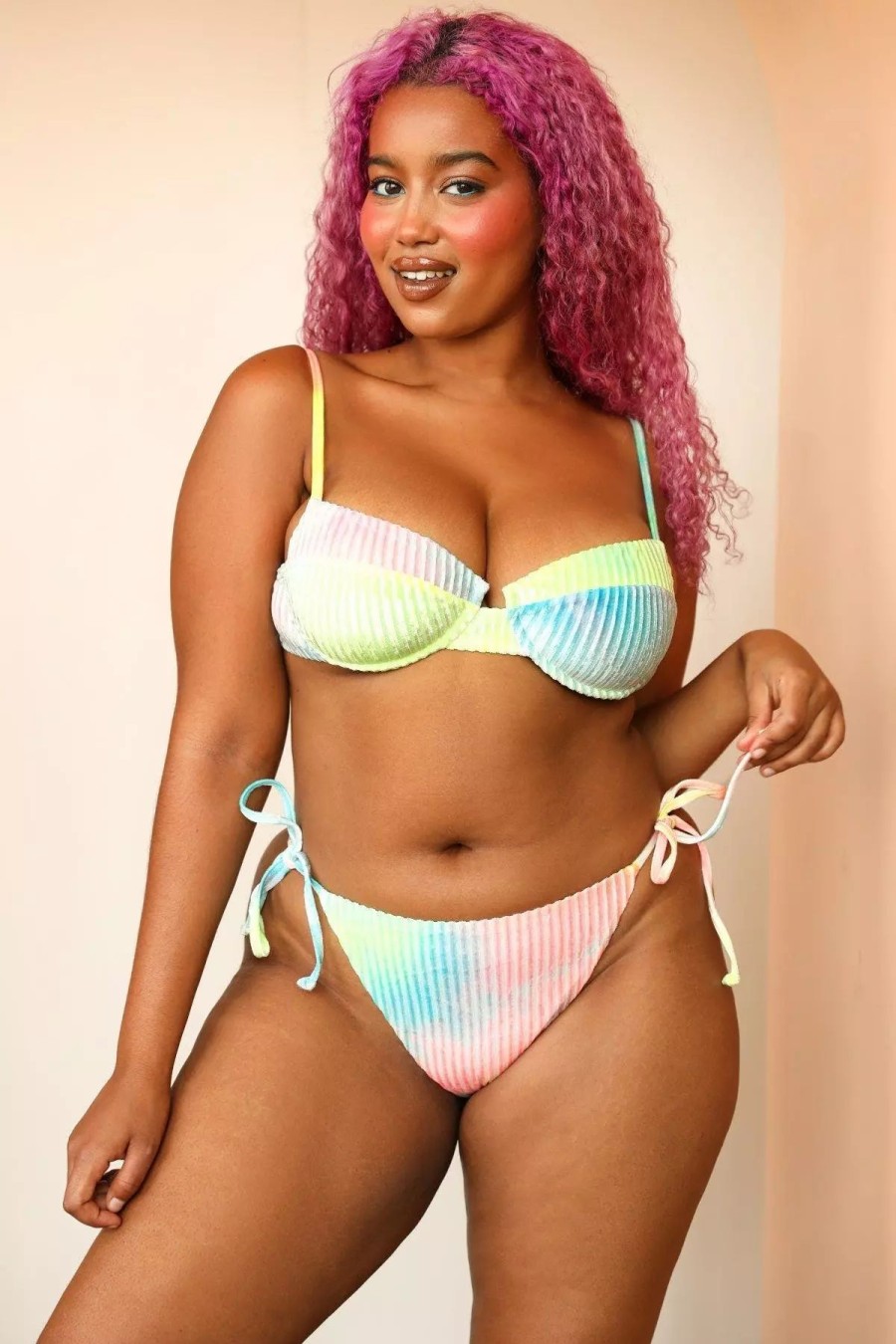 Swimwear * | Dippin Daisy'S Laguna Bottom Candy Tie Dye