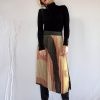 Skirts * | Lahive Izabella Striped Knit Pleated Skirt With Lace Multi