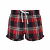 Bottoms * | Skinni Fit Fit Womens/Ladies Tartan Shorts ( ) Red/Navy Check