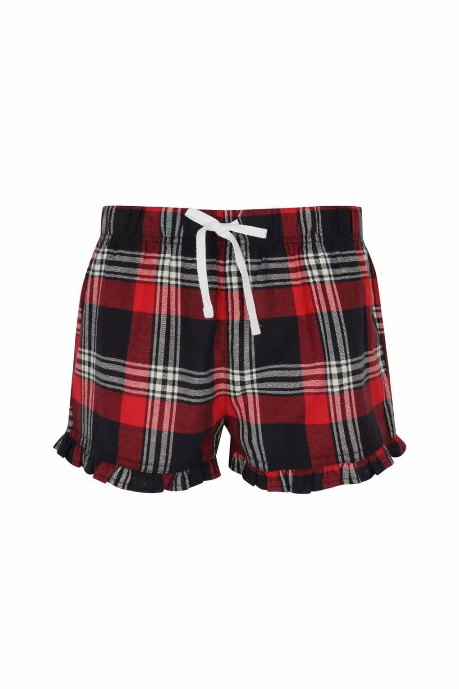 Bottoms * | Skinni Fit Fit Womens/Ladies Tartan Shorts ( ) Red/Navy Check