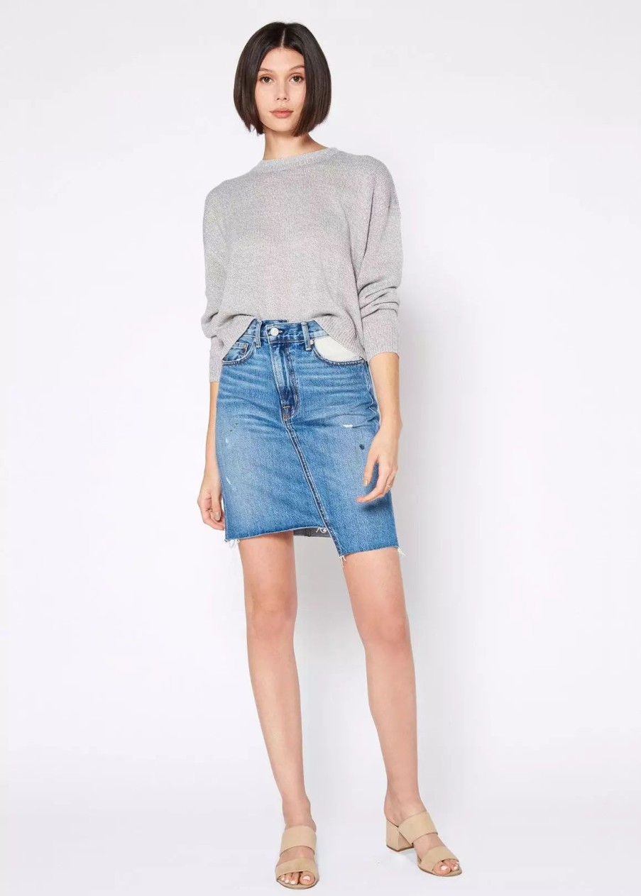 Bottoms * | Noend Denim Ash Skirt In Mechanic