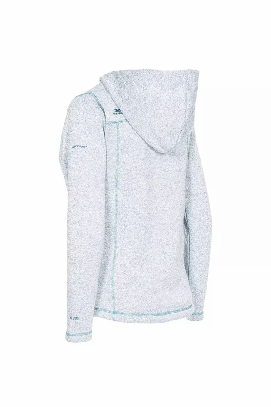 Sweatshirts & Sweaters * | Trespass Womens/Ladies Odelia Full Zip Fleece Hoodie Aquamarine