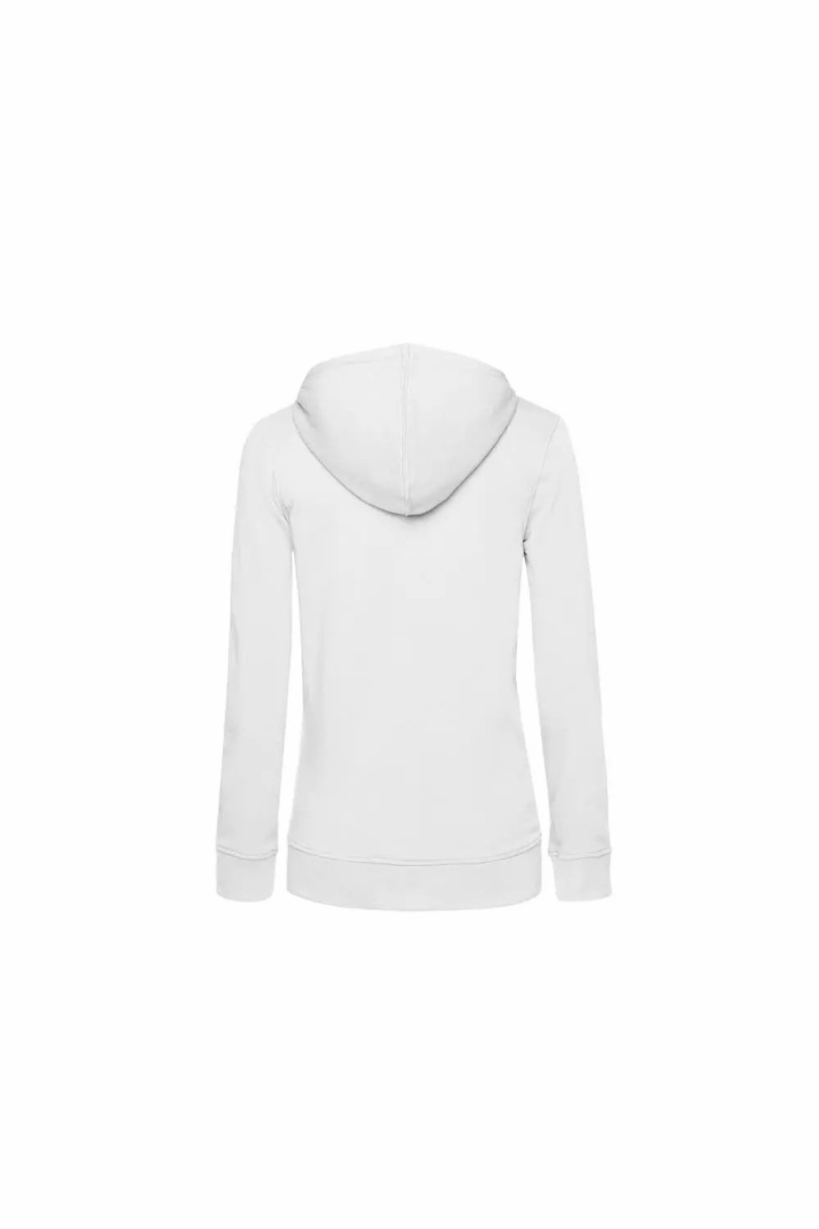 Sweatshirts & Sweaters * | B&C B&C Womens/Ladies Organic Hoodie ( ) White