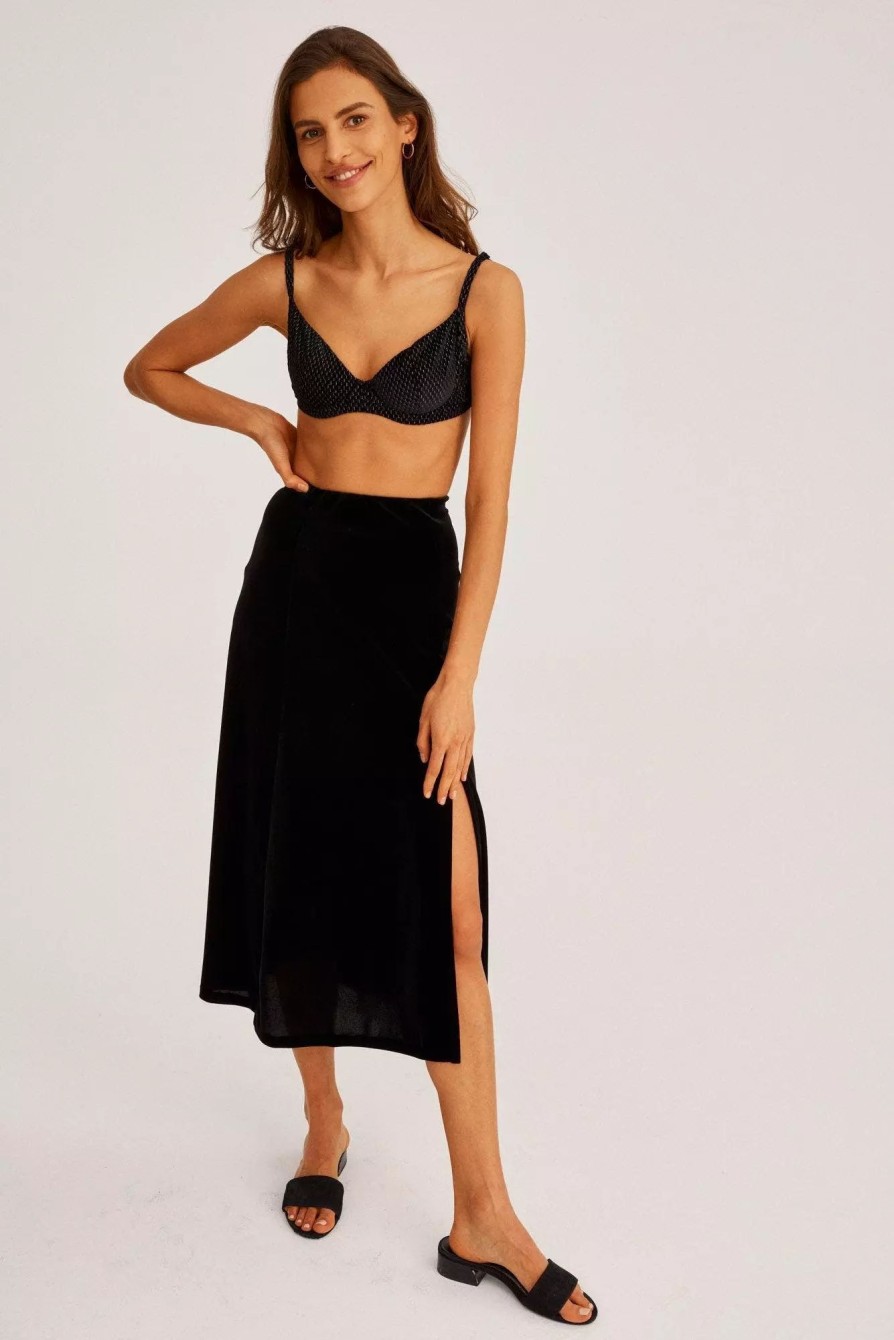 Skirts * | Undress Code Atural Healing Skirt Black