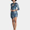 Dresses * | Dress The Population Jayla Dress Navy Multi