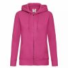 Sweatshirts & Sweaters * | Fruit Of The Loom Of The Loom Ladies Lady-Fit Hooded Sweatshirt Jacket ( ) Fuchsia