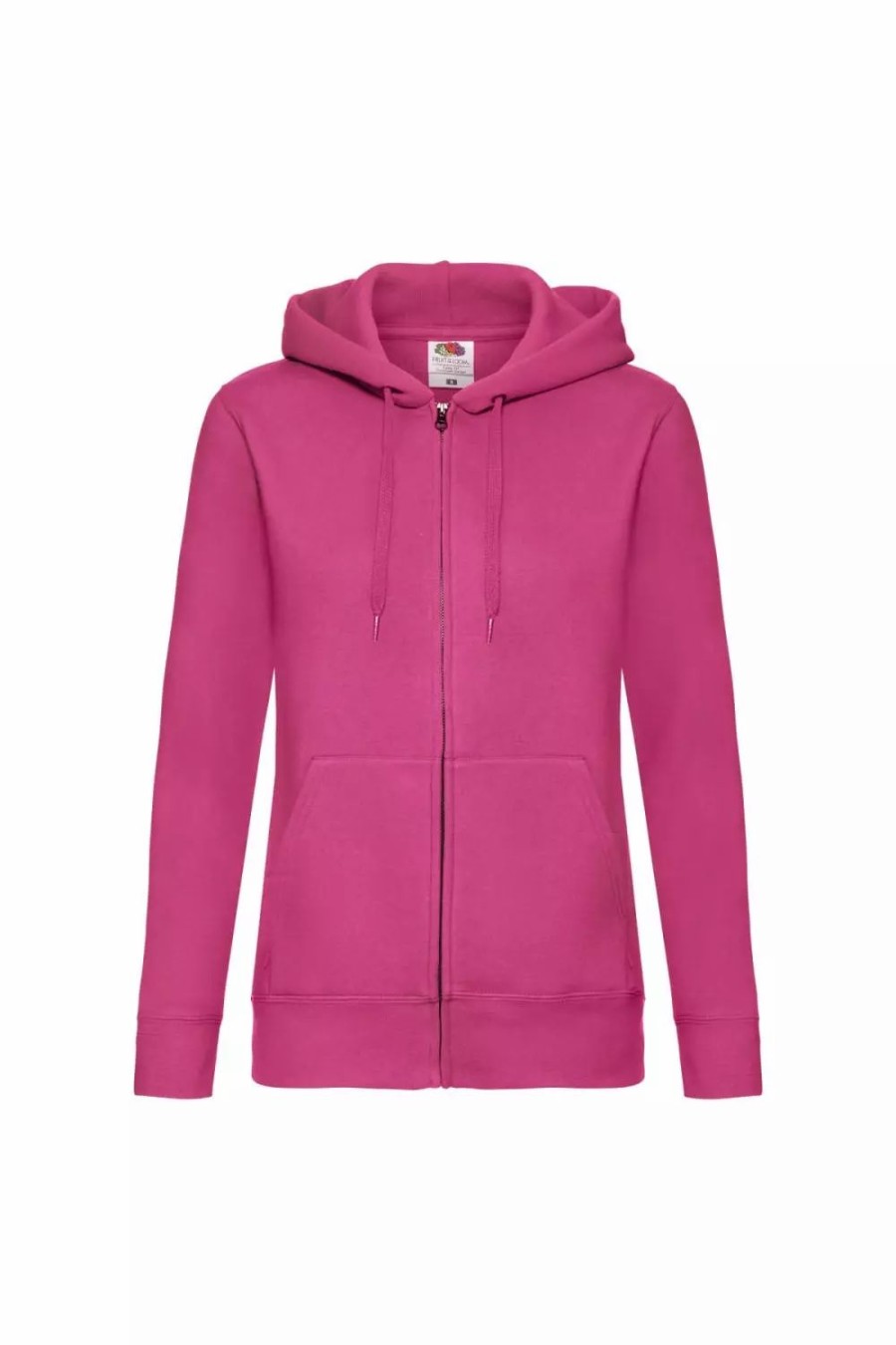 Sweatshirts & Sweaters * | Fruit Of The Loom Of The Loom Ladies Lady-Fit Hooded Sweatshirt Jacket ( ) Fuchsia