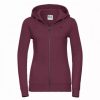 Sweatshirts & Sweaters * | Russell Ladies Premium Authentic Zipped Hoodie (3-Layer Fabric) ( ) Burgundy