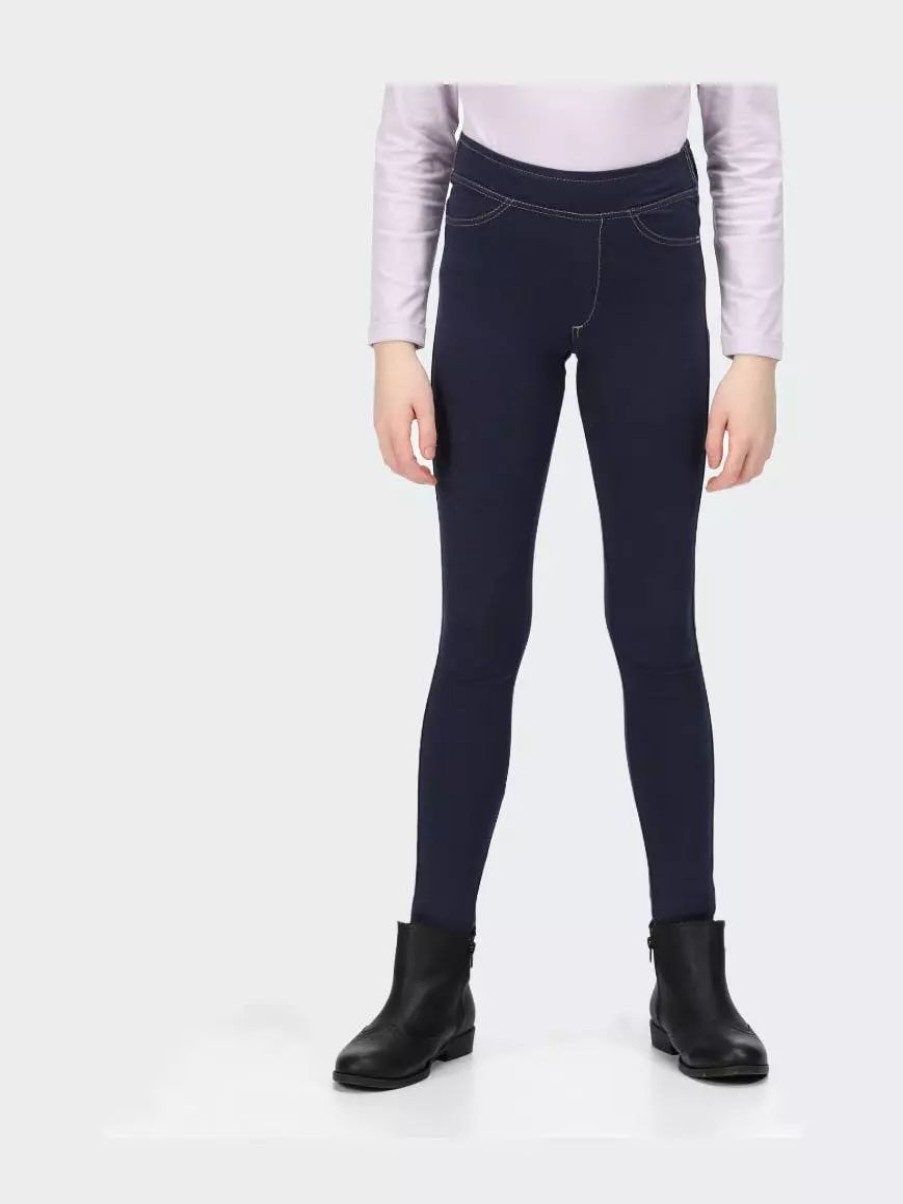 Bottoms * | Regatta Girls Abbeline Leggings Indigo Denim