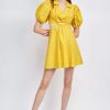 Dresses * | En Saison Lyanna Mini Dress Yellow