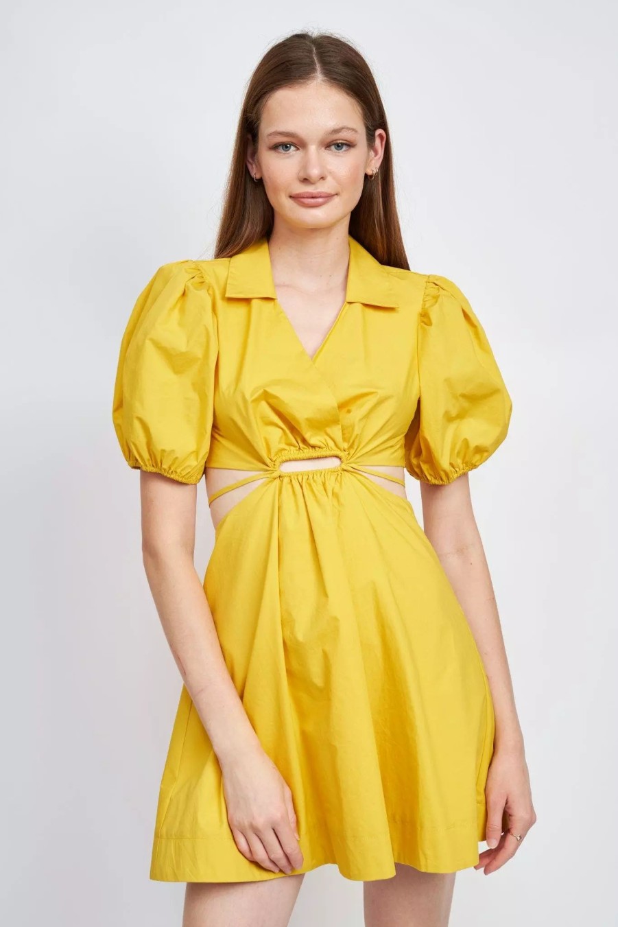 Dresses * | En Saison Lyanna Mini Dress Yellow