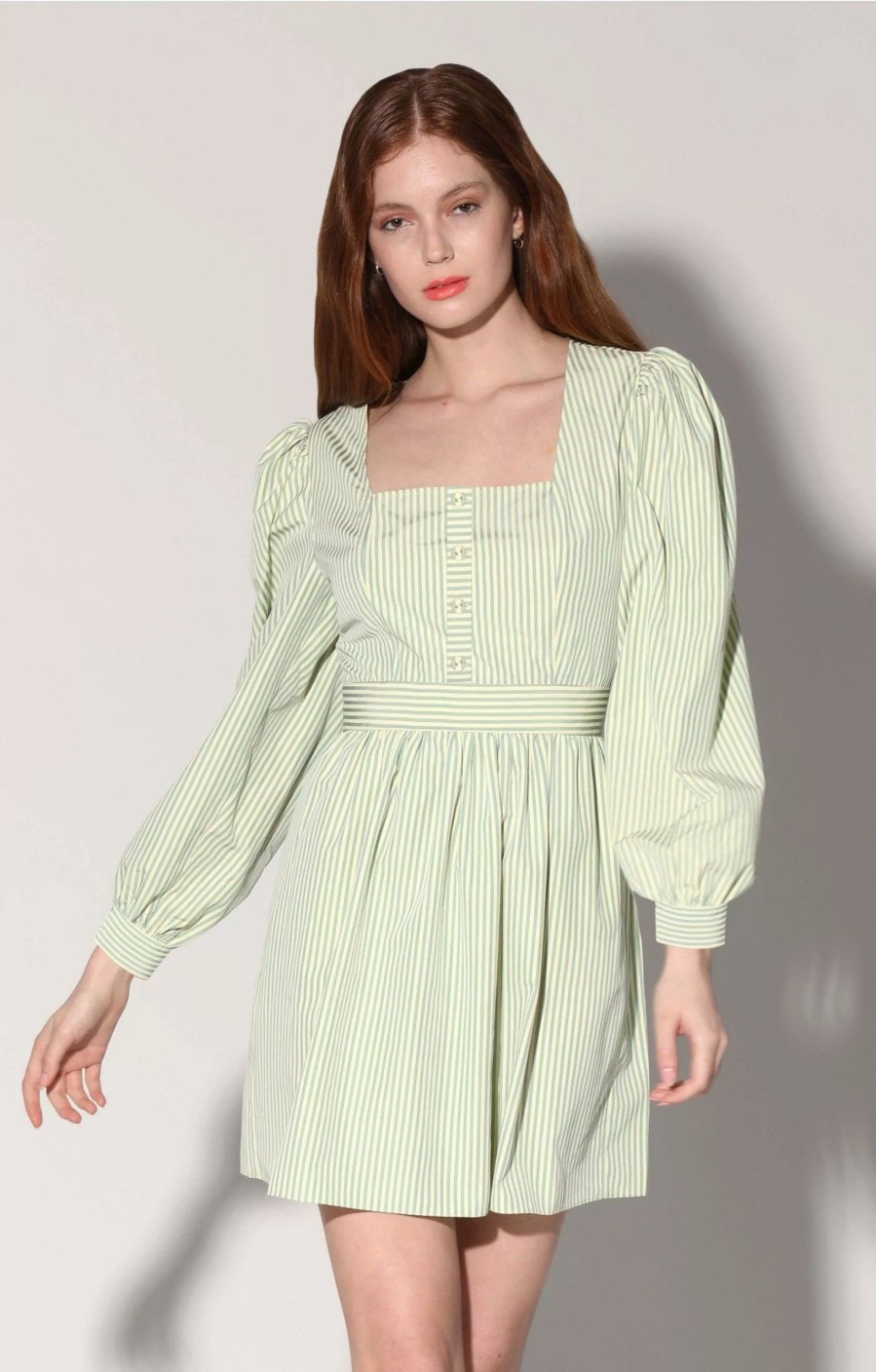 Dresses * | Walter Baker Sadia Dress, Lemon Teal