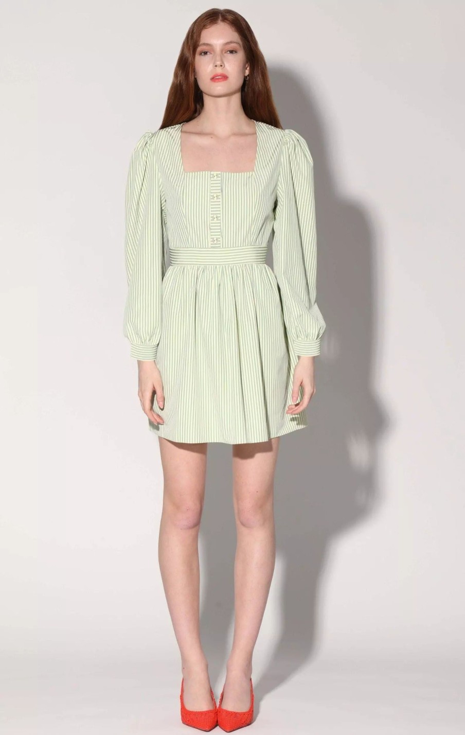 Dresses * | Walter Baker Sadia Dress, Lemon Teal