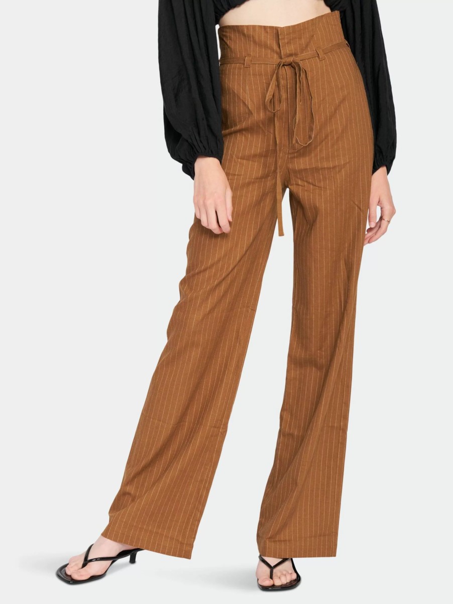 Bottoms * | Emory Park Zarina High Waist Pants Brown