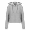 Sweatshirts & Sweaters * | Awdis Just Hoods Womens/Ladies Girlie Cropped Hoodie ( ) Heather Grey