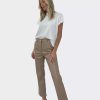 Bottoms * | Six Fifty Ricki Crop Pant Taupe