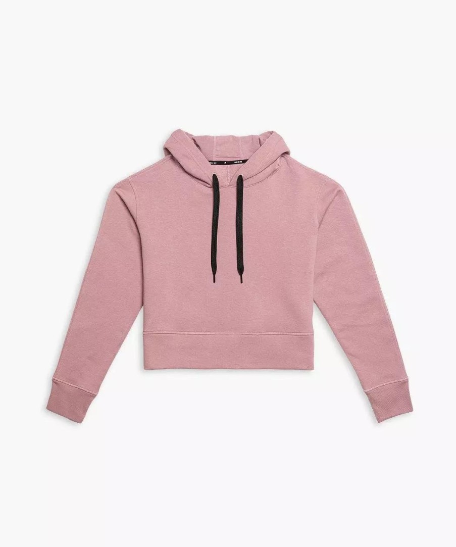 Sweatshirts & Sweaters * | Public Rec Luxe Fleece Cropped Hoodie | Women'S Mauve