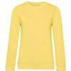 Sweatshirts & Sweaters * | B&C B&C Womens/Ladies Organic Sweatshirt ( ) Blazing Yellow