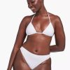 Swimwear * | Vitamin A Gia Triangle Top White Ecolux