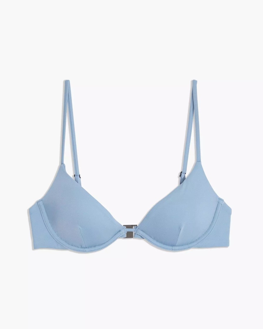 Swimwear * | Onia Liana Bikini Top Faded Denim