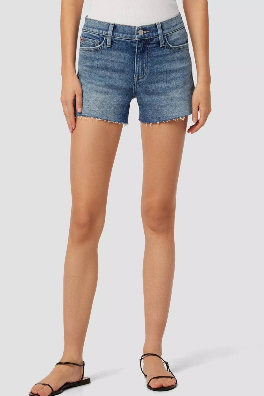 Bottoms * | Hudson Jeans Gracie Mid-Rise Cut Off Short Monarchy